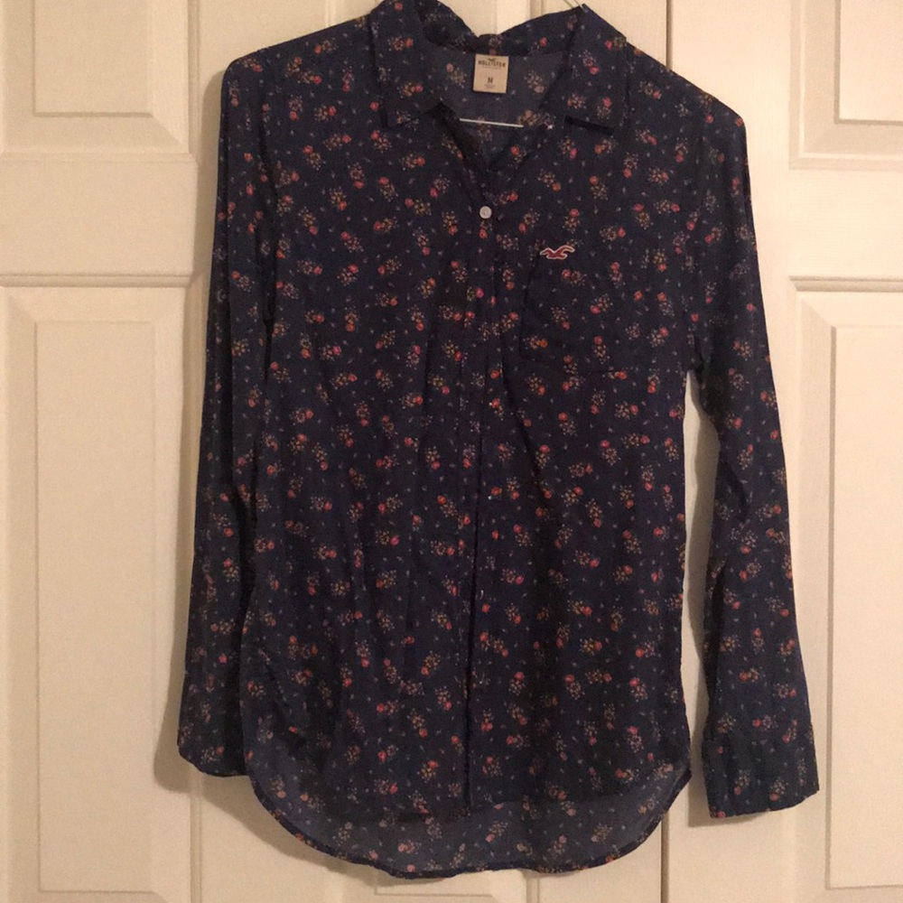 Hollister Floral Long sleeve button up